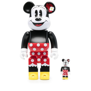 [ของแท้] BE@RBRICK Minnie Mouse 100+400% &amp; 1000% ของใหม่ ไม่แกะ