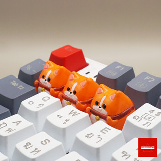 Keycaps คีย์แคป น้องหมา Corgi งาน Handmade Keycap