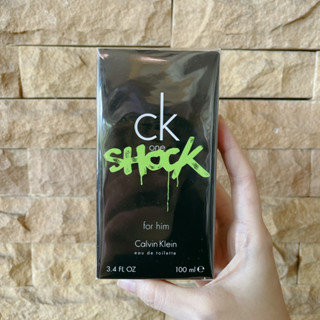 CK ONE SHOCK FOR HIM EDT. 100ML. ของแท้กล่องขายซีลพลาสติก