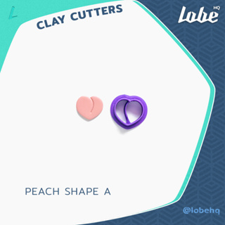 Peach Shape B Imprint Clay Cutter/ Clay Tools/Polymer Clay Cutter/ แม่พิมพ์กดดินโพลิเมอร์รูปทรงลูกพีช