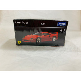 Takara Tomy Tomica Premium Tomica Mini Car Model Black Box No.31 Ferrari F40 Scale 1:62 Red