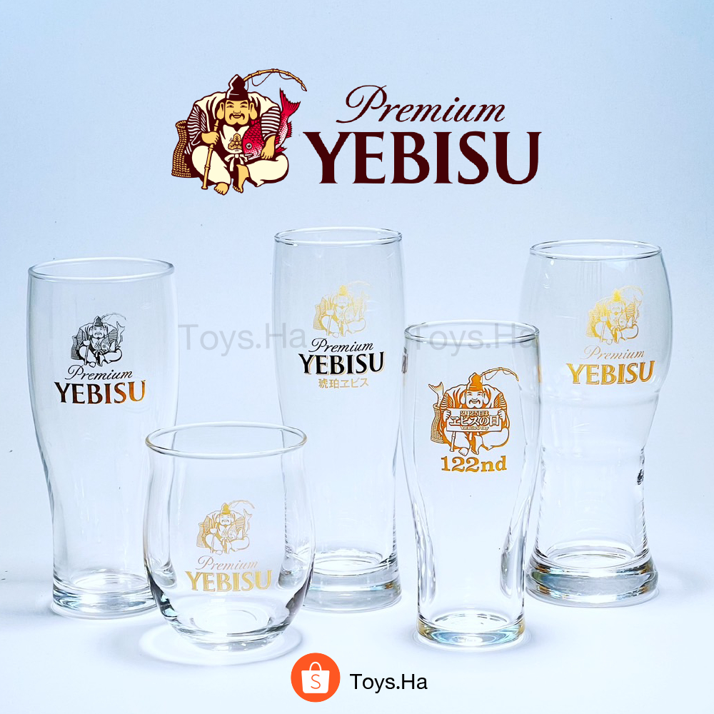 ของแท้! Yebisu แก้วเบียร์ญี่ปุ่น แก้วช็อตเบียร์ญี่ปุ่น แบรนด์ Yebisu เยบิสึ ของแท้จากญี่ปุ่น