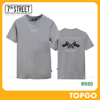 เสื้อยืด แนวสตรีท 7th Street รุ่น Ready fire aim (ทอปเทา) RFA103 ของแท้