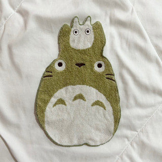 ghibli totoro ผ้าเช็ดหน้า โตโตโร่ สีชาเขียว