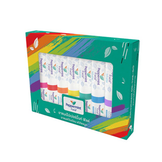 กิ๊พเซ็ท Peppermint Field Inhaler ยาดมเป๊ปเปอร์มิ้นท์ ฟิลด์  7 ชิ้น มาพร้อม Color7สี(แดง,ชมพู,ส้ม,เขียว,ฟ้า,ม่วง,เหลือง)