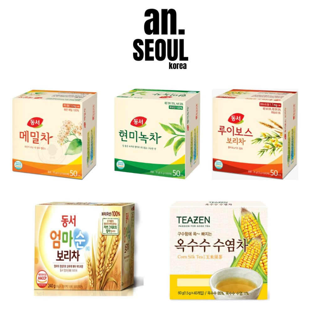 TEAZEN Corn Silk Tea ชาไหมข้าวโพด และ dongsuh Tea  ชาเพื่อสุขภาพ