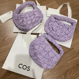 พร้อมส่ง COS micro quilted bag สีม่วง ป้ายไทย