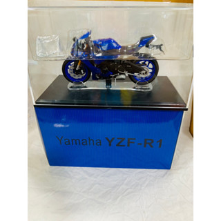 CM Model 1:18 2018/2019 YAMAHA R1 Blue Black Motorcycle Diecast