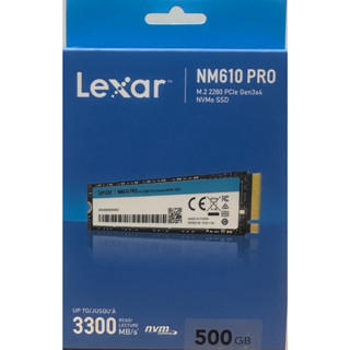 SSD Lexar® NM610PRO 500GB M.2 2280 PCIe Gen3x4 NVMe (รับประกัน3ปี)