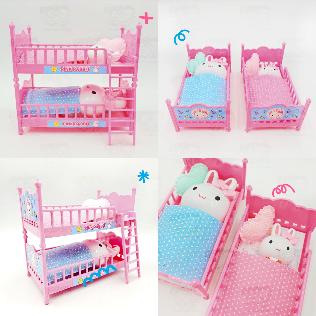 เตียงของเล่น 2 ชั้น Pink Rabbit ลิขสิทธิ์แท้ เตียงของเล่นพิ้งค์แรบบิท 2 ชั้น ของเล่นเด็ก CA060412 ราคา ถูกที่สุด ดีลบีเคเค แกลเลอรีภาพที่ 7