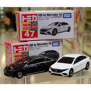 รถเหล็กTomica ของแท้ Tomica No.47 EQS by Mercedes-EQ (มีสติ๊กเกอร์ First Lot 2023)