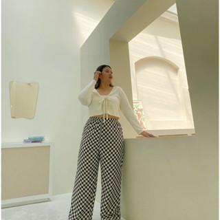 kiki pants/กางเกงลายตาราง