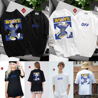 เสื้อยืดแขนสั้น OFF WHITE 🐰 Unisex 👱🏻‍♂️👩🏼‍🦰 cotton 💯 ผ้านุ่ม ใส่สบายตัว พร้อมส่งจากไทย 🚚 ร้านค้าจัดส่งไว