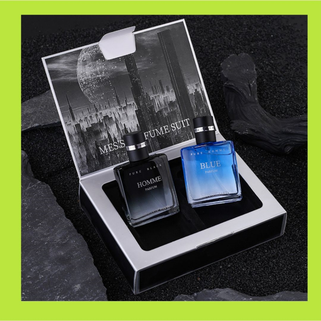 น้ำหอม JEAM MISS น้ำหอมผู้ชาย เซตคู่ BLUE & HOMME 2 ขวด น้ำหอมในเซตมี 2 ขวด