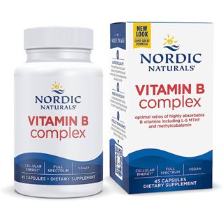 New 💥สินค้าUSA🇺🇸Nordic Naturals วิตามินบีคอมเพล็กซ์ 45 แคปซูล