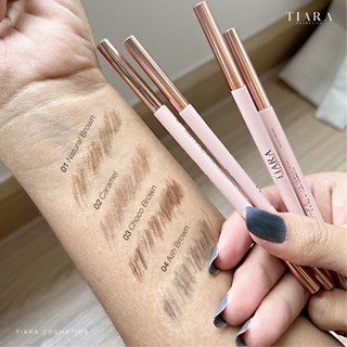 TIARA SlimMe Brow Pencil 1.5 mm. ดินสอเขียนคิ้วหัวสลิม เนื้อซอฟต์เจล เขียนง่าย เส้นคม