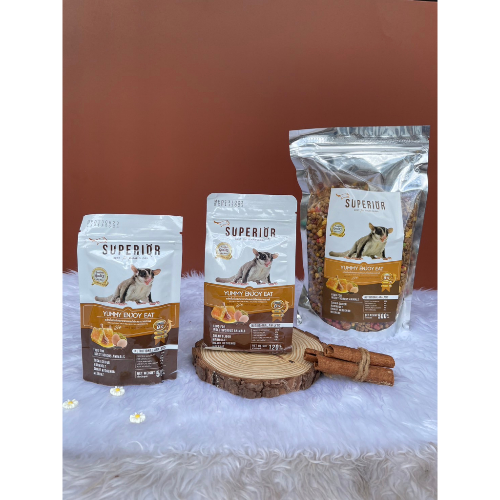 SUPERIOR YUMMY ENJOY EAT Sugarglider food อาหารชูก้า