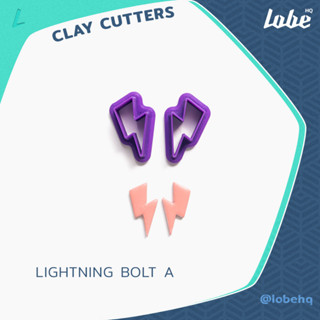 Lightning Bolt A Shape Clay Cutter/ Polymer Clay Cutter/ Clay Tools/ แม่พิมพ์กดดินโพลิเมอร์รูปทรงสายฟ้า A