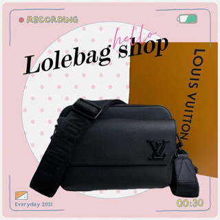 l-v fastline messenger bag งาน origi (หนังแท้ )