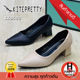 🚚ส่งเร็ว🚛ส่งด่วนจ้า ✨มาใหม่จ้า😆รองเท้าส้นสูงหญิง KITEPRETTY รุ่น K9580 ส้น 2 นิ้ว The charm is you สวย สวมใส่สบาย ทรงสวย