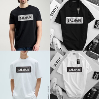 เสื้อยืดแขนสั้น BALMAIN 🔖 Unisex 👱🏻‍♂️👩🏼‍🦰 cotton 💯 ผ้านุ่ม ใส่สบายตัว พร้อมส่งจากไทย 🚚 ร้านค้าจัดส่งไว