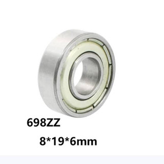 698ZZ ตลับลูกปืนเม็ดกลมร่องลึก ฝาเหล็ก 2 ข้าง 698 ZZ จำนวน 10 ชิ้น ( MINIATURE BALL BEARINGS ) 698-2Z  @ 10 เม็ดต่อแพ็ค