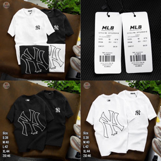 เสื้อยืดแขนสั้น MLB : NY 🔖 Unisex 👱🏻‍♂️👩🏼‍🦰 cotton 💯 ผ้านุ่ม ใส่สบายตัว พร้อมส่งจากไทย 🚚 ร้านค้าจัดส่งไว