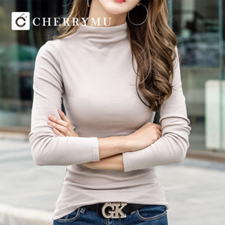 CHERRYMU รุ่น CS77 เสื้อสเวตเตอร์ Alice neck climb