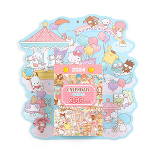 [ส่งตรงจากญี่ปุ่น] ปฏิทินแขวนผนัง 2024 / ปฏิทินแขวนผนัง ตัวอักษร Sanrio ญี่ปุ่น ใหม่