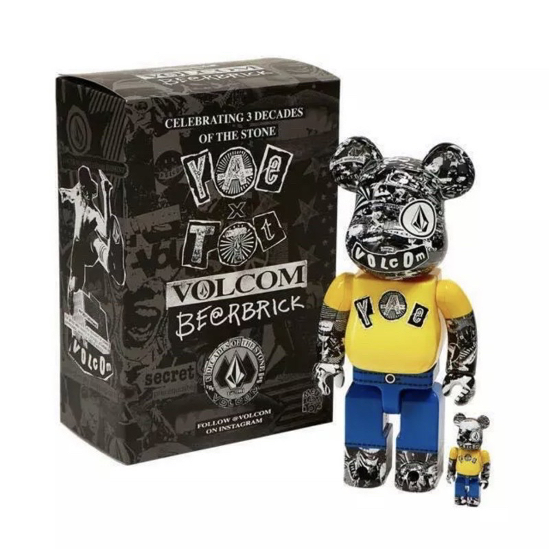 ตุ๊กตา bearbrick volcom 400