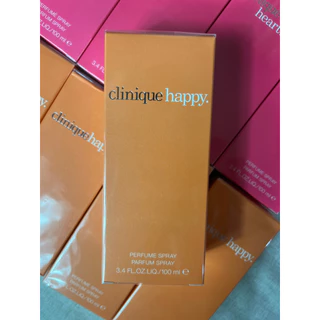 ป้ายคิงแท้ 100% Clinique Happy / Happy Heart for Women EDP 100 ml. กล่องซีล ผลิตปี 2025