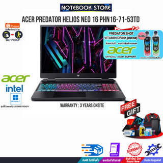 [ผ่อน 0% 10 ด.][รับเพิ่ม! PREDATOR SHOT][ซื้อKB216/MS116]ACERPREDATORHELIOSNEO 16 PHN16-71-53TD/i5-13500HX/ประกัน 3 Y+On