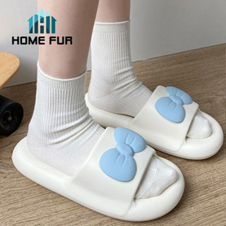 Home Fur  : Slippers รองเท้าแตะผู้หญิง สไตล์เกาหลี รองเท้าลำลอง กันลื่น นุ่ม ใส่สบาย