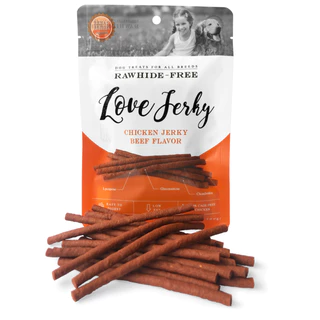 Love Jerky ขนมสุนัข เส้นนิ่ม กลิ่นหอม ขนาด 120 กรัม