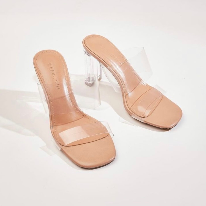 [พร้อมส่ง] WEAR.SOUL #S360 Clear Heels 3.5 Inch ส้นสูงสายใส