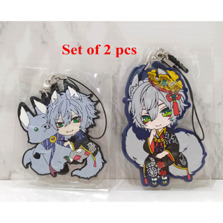 ของแท้ จากญี่ปุ่น ขายคู่ 2 ชิ้น ที่ห้อยโทรศัพท์  ไซงะ ร้อยดวงใจเจ้าชายนิทรา Set of 2 Kadokawa Yume100 Saiga Phone Strap