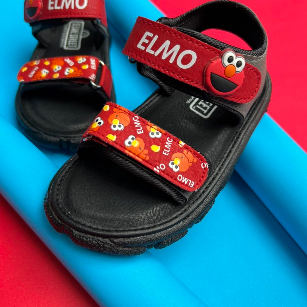 รองเท้ารัดส้นสำหรับเด็ก Sesame Street มีสองสี สีแดง Elmo และ สีน้ำเงิน Cookie Monster