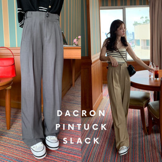 SOMEDRESS | Dacron Pintuck Slack | 2colors