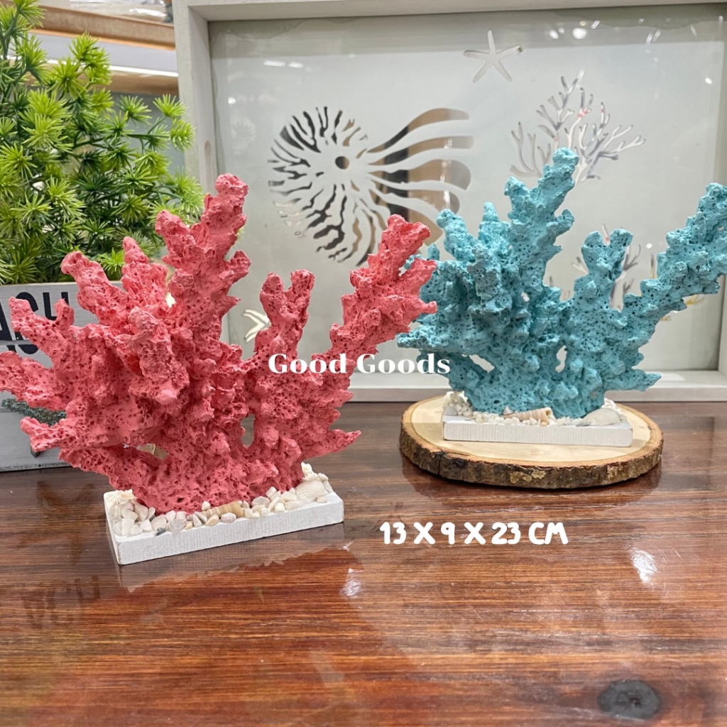 โมเดลปะการัง ปะการังตกแต่ง ปะการังสีพาสเทล ของแต่งบ้านแนวทะเล พร็อพแต่งบ้าน แต่งร้าน ตกแต่งธีมชายหาด พร็อพถ่ายรูป พร็อพป