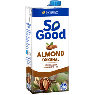 So Good Almond original Milk โซกู๊ด นมอัลมอนด์ 1 ลิตร สูตรมังสวิรัติ