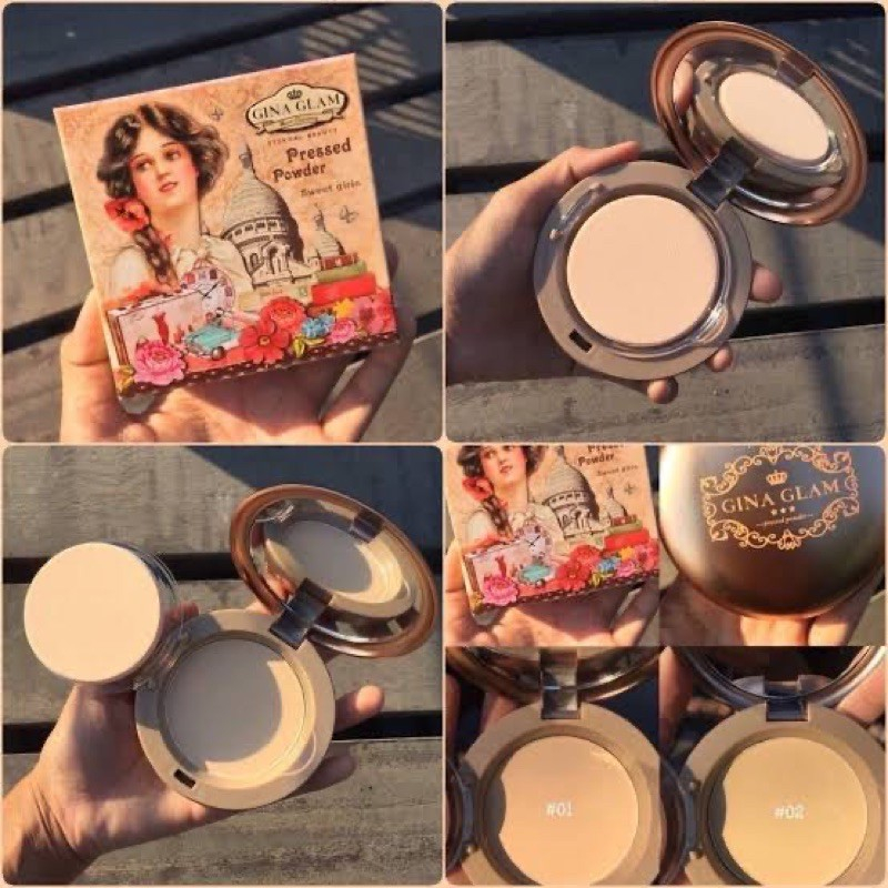 G40 Gina Glam Long Wear Matte Stay Cake Compact SPF15 แป้งผสมรองพื้นจีน่าแกลม ขนาด 11g ราคา ถูกที่สุด ดีลบีเคเค แกลเลอรีภาพที่ 5
