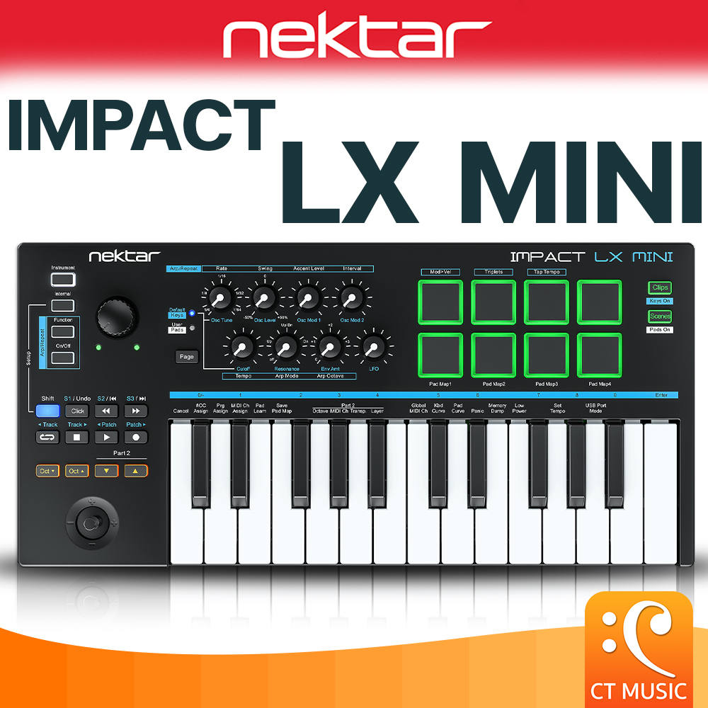 Nektar Impact LX Mini Keyboard MIDI คีย์บอร์ด มีดี้