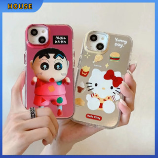 💲คูปองเคลม💲เคสไอโ case for iphone 11 12 ตัวการ์ตูน เคส 14 13 12 11 pro max การป้องกันอย่างเต็มที่ ป้องกันการตก