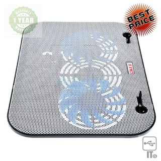 Cooler Pad HVC-632 (2 Fan) (Black)//(White) OKER ประกัน 1Y