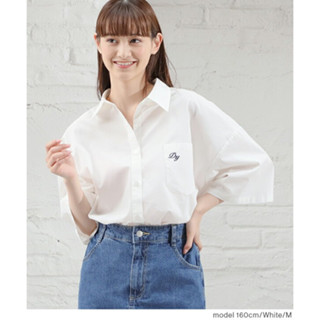 Colza shirt เสื้อเชิ้ตแขนสั่นผ้าคอตตอนเนื้อดี ทรง Oversize ใส่หลวมๆ