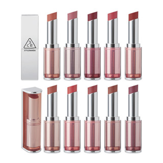 3CE Blur Matte Lipstick (Rosiness, Salty Cinnamon, Peanut Beige)