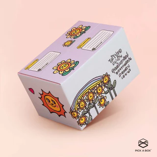 กล่องฝาชน เดซี่และทานตะวัน อยากบอก [คละลาย] Size 2A - 20 ใบ : กล่องพัสดุน่ารัก PICK A BOX