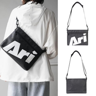 กระเป๋า ARI SACOCHE TOP DYED BAG - BLACK/WHITE