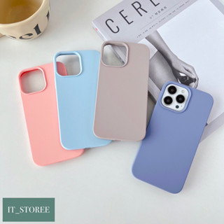 ꒰พร้อมส่ง🤍꒱ เคสไอโฟนงานมินิมอล : ซิลิโคนงานพรีเมียม Set2 (plain silicone case) เนื้อซิลิโคนข้างในบุกำมะหยี่ i7+ - 14pm