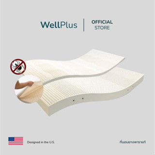 WellPlus ที่นอนยางพาราแท้ 100% ฉีดขึ้นรูป ยางพาราฉีด ไม่ใช่ยางพาราอัด